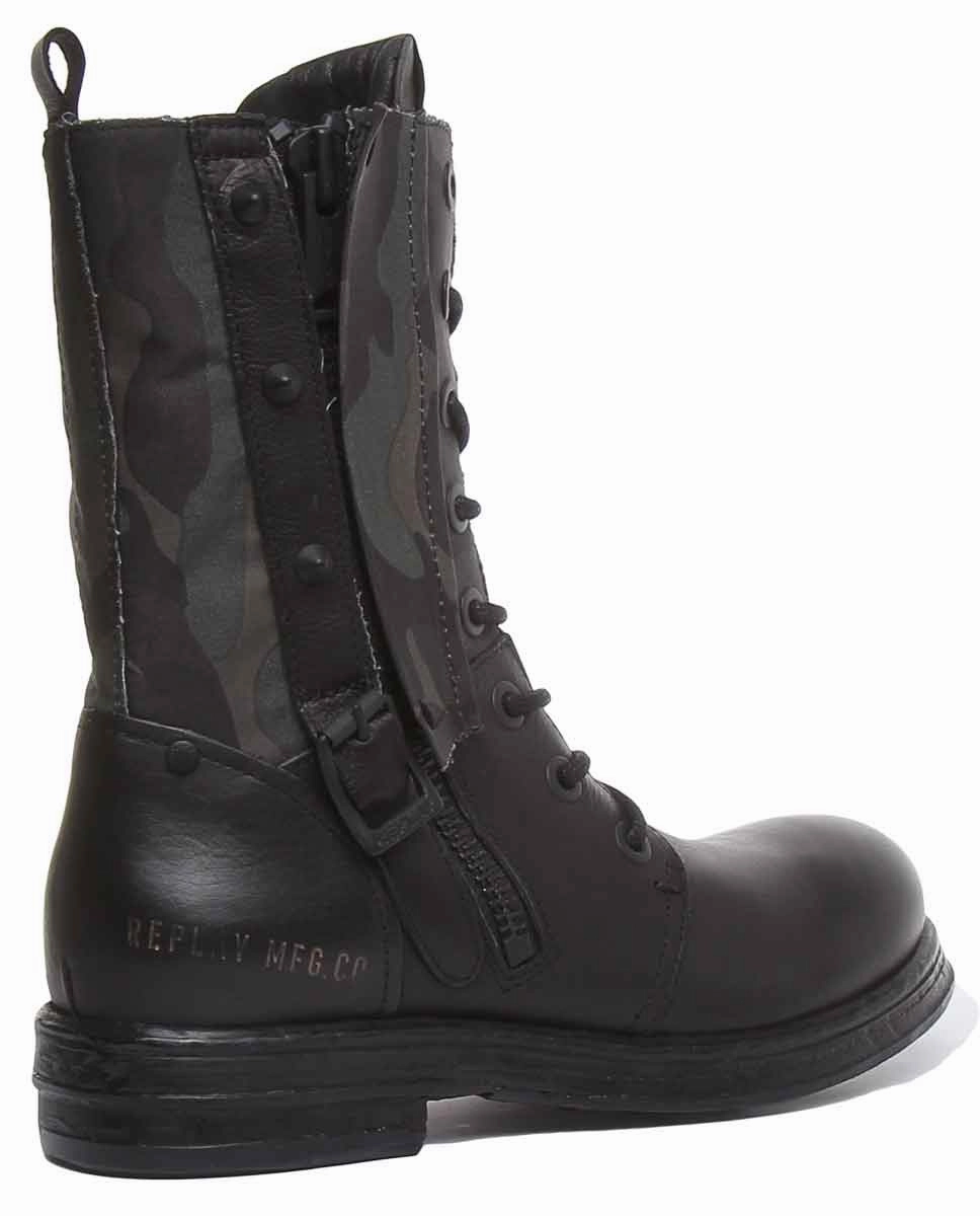 Trail Explorer Boots Gear Max Replay Darling In Black For Ladies