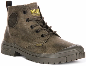 Palladium Pampa Sp20 Hi In Brown Long Hike Ready Rugged Terrain