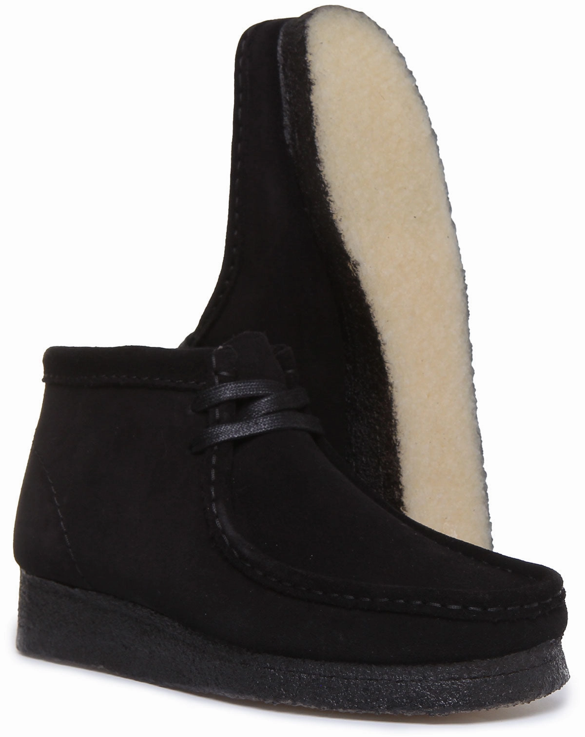 Trail Footcare Boots Max Clarks Originals Wallabee Boot In Black Suede