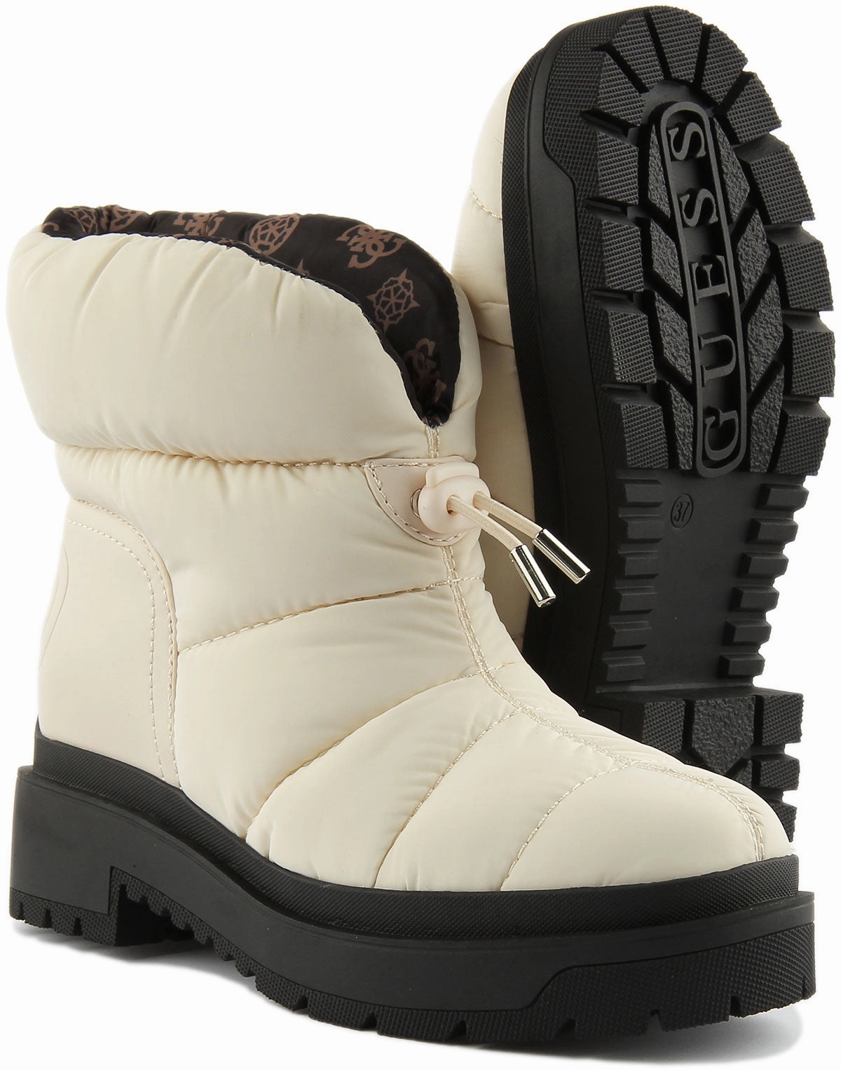 Trail Footcare Guess Leeda Padded Logo Cream For Women