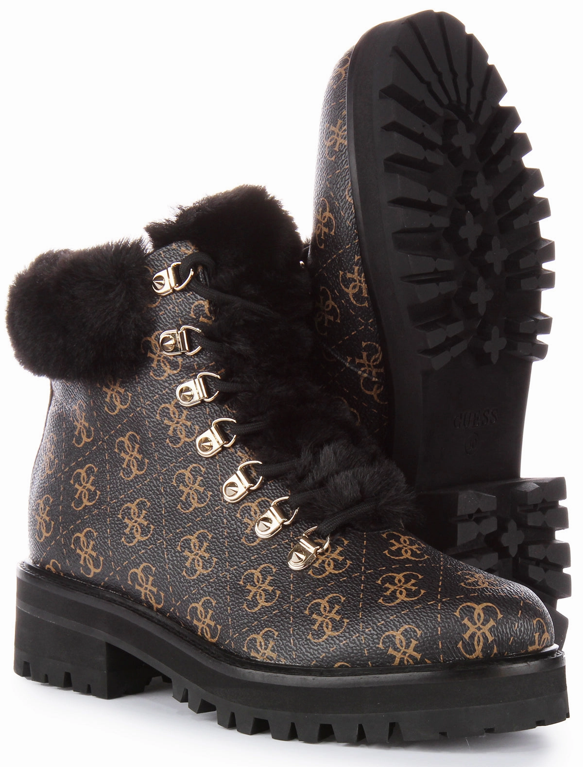 Trail Guess Issa Ankle Boots In Brown For Women