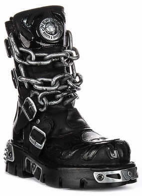 Newrock 727 Chain Reactor In Black Silver Secure Comfort