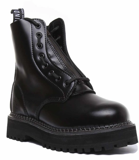Multi-Terrain Footwear Grinders Zip & Lace In Black