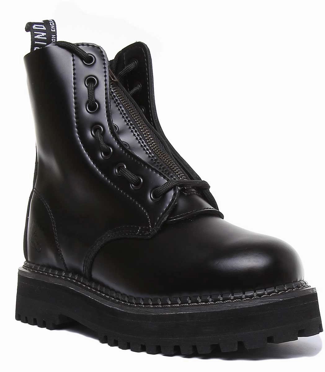Multi-Terrain Footwear Grinders Zip & Lace In Black
