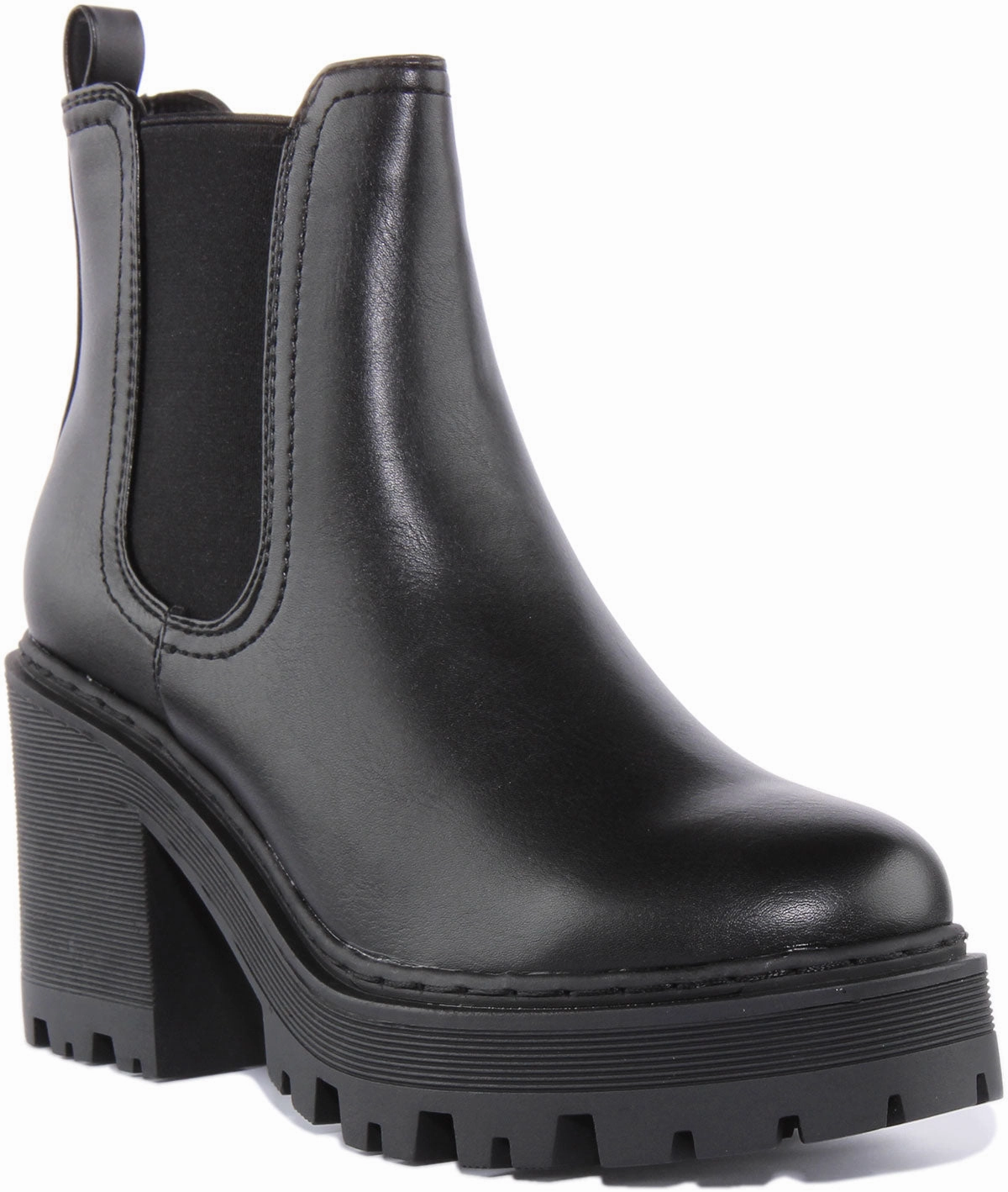 Foot Stability Womens Short Chelsea Boots In Black For Women