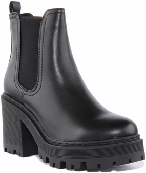 Foot Stability Womens Short Chelsea Boots In Black For Women