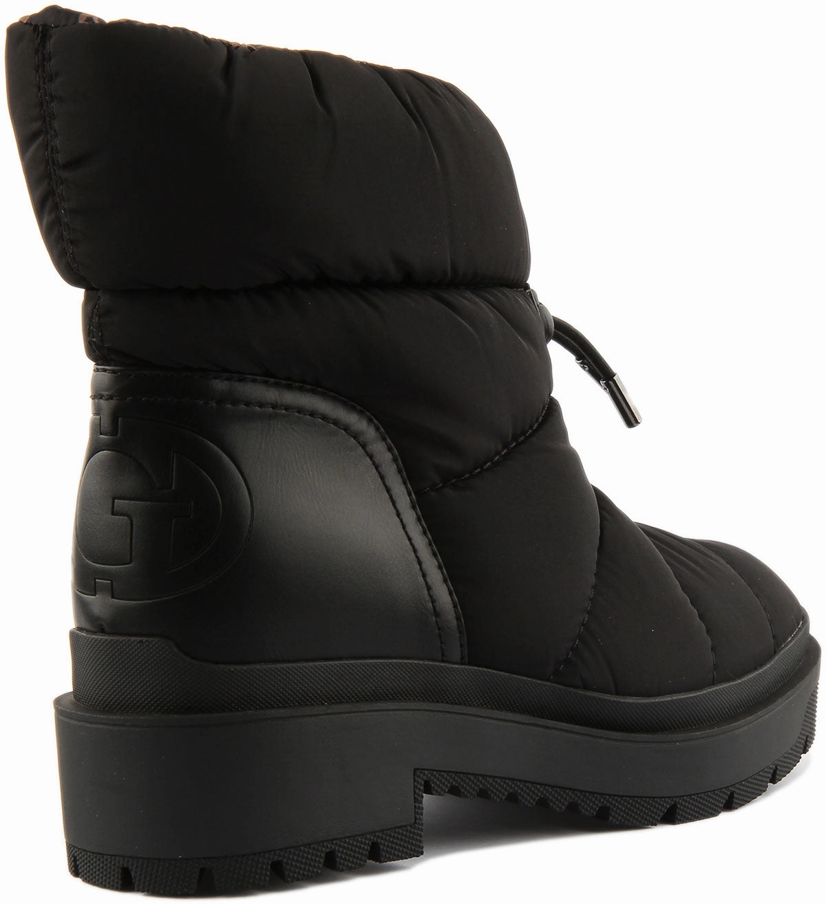 Trail Shield Shoes Guess Leeda Padded Logo Black For Women