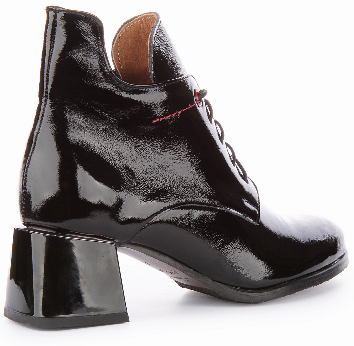 Trail Traction Boots Justinreess England Athena In Black Patent For Women