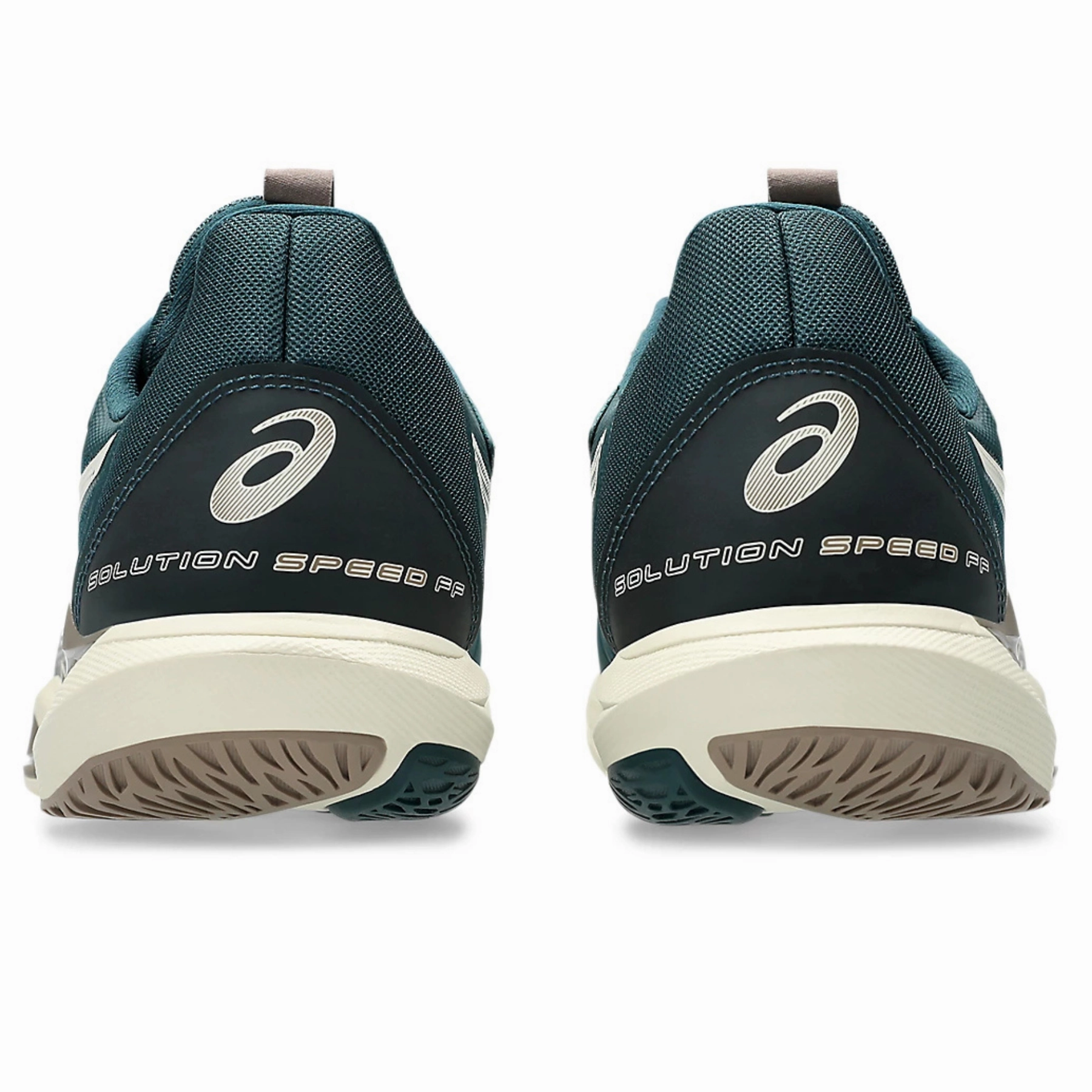 Trail Use Asics Solution Speed FF 3 Men Tennis Shoes - Saxon Green/Birch