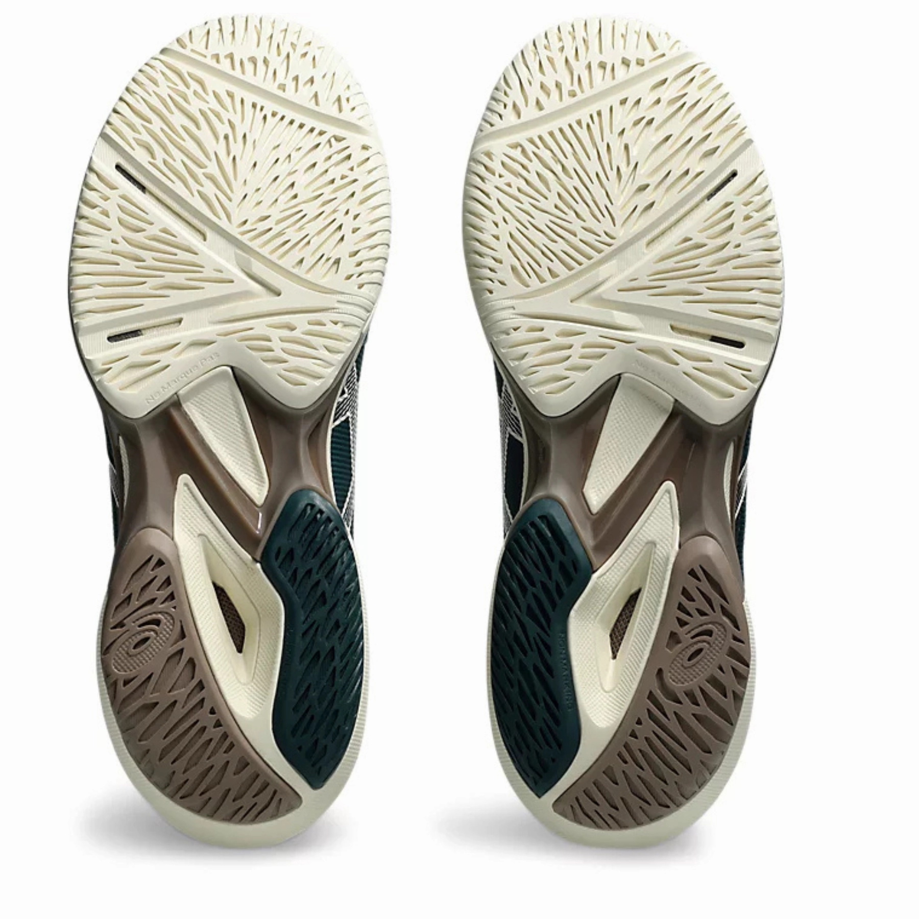 Trail Use Asics Solution Speed FF 3 Men Tennis Shoes - Saxon Green/Birch