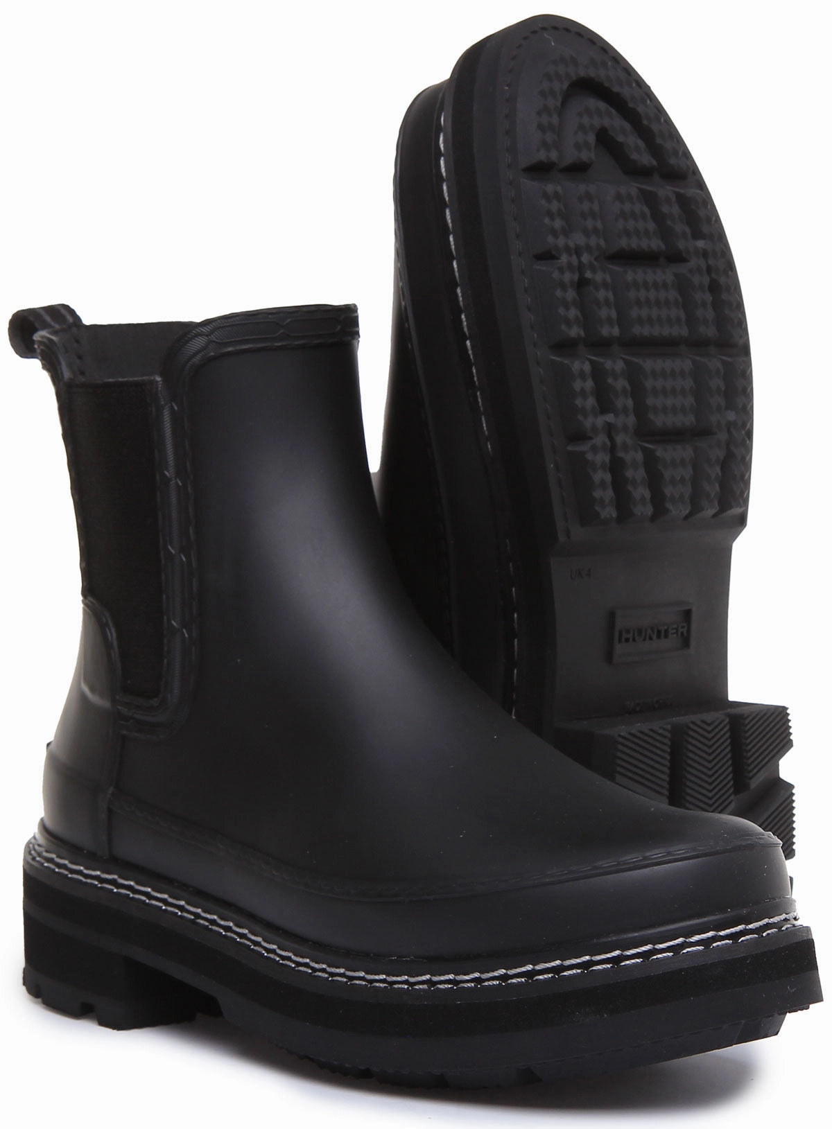 Travel Comfort Hunter Refined Stitch Chelsea In Black For Women