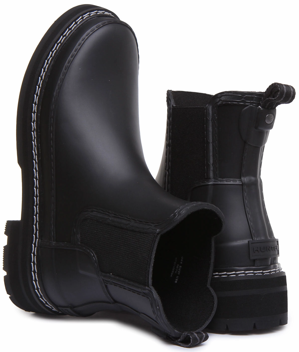 Travel Comfort Hunter Refined Stitch Chelsea In Black For Women