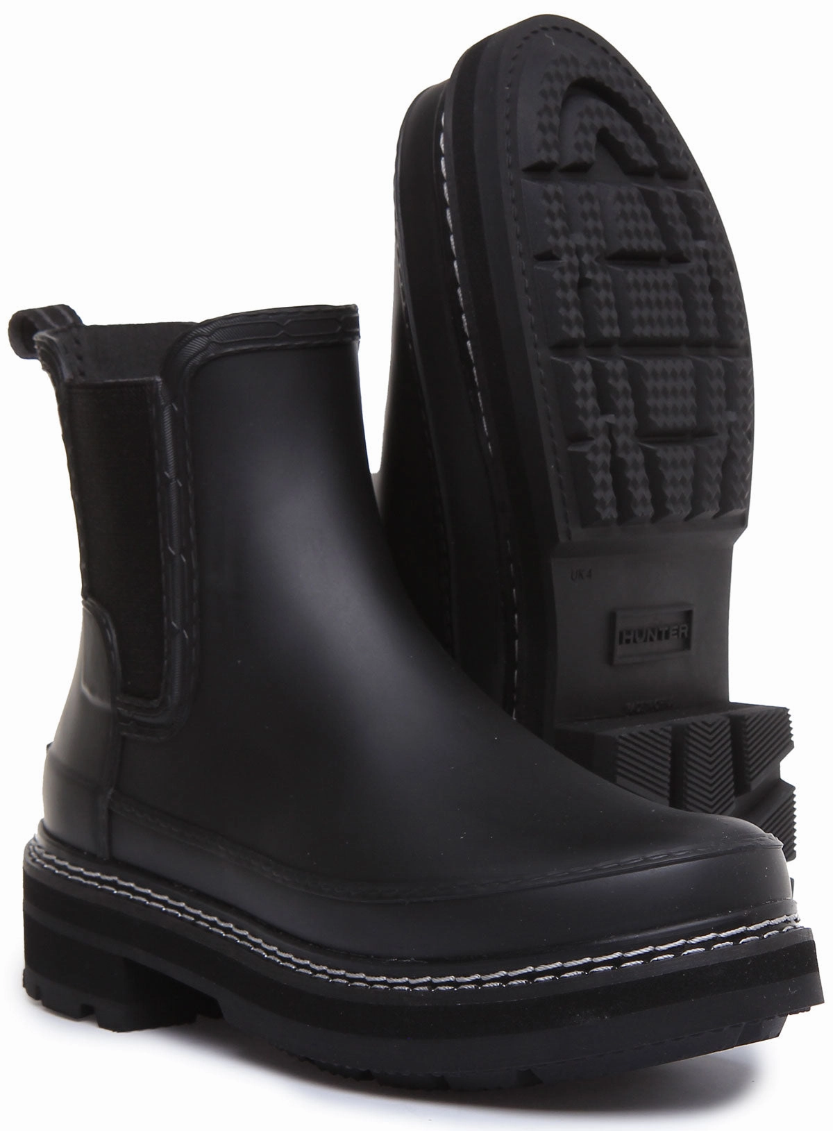 Travel Comfort Hunter Refined Stitch Chelsea In Black For Women