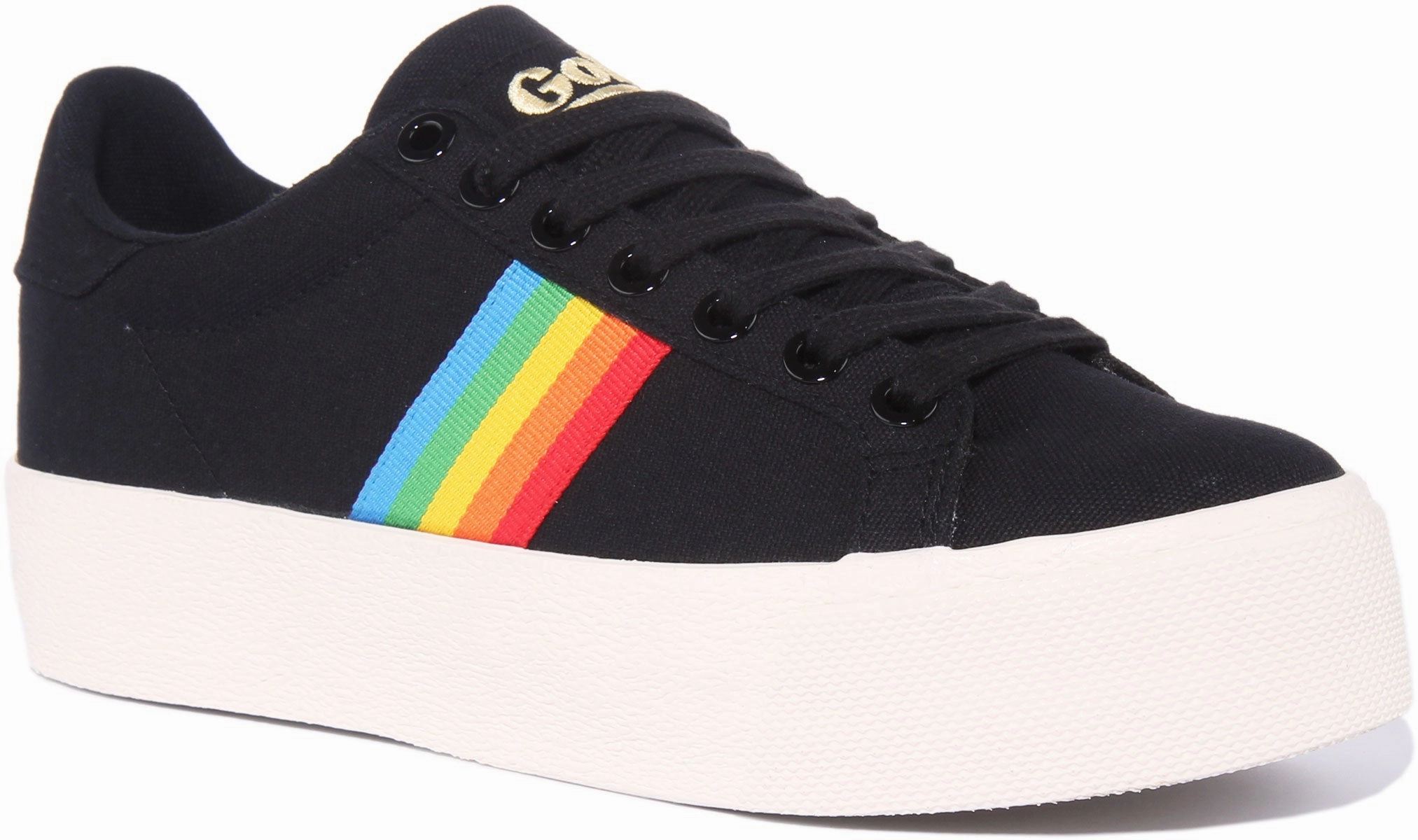Gola Classics Orchid Platform In Black For Women Indoor Ease