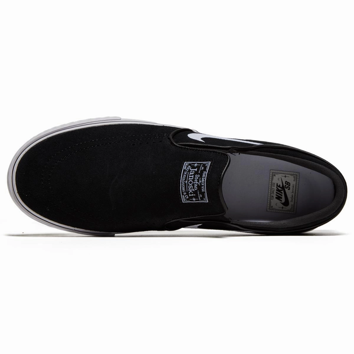 Travel Glide Nike SB Janoski  Slip Shoes - Black/White/Black/Black