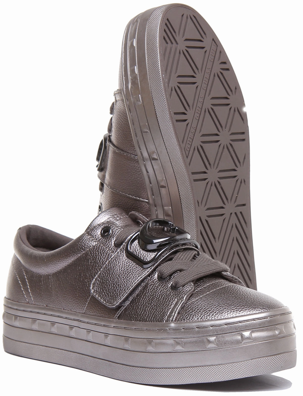 Travel Step-On Comfort Layer Guess Fl8Bliele12 In Grey For Women