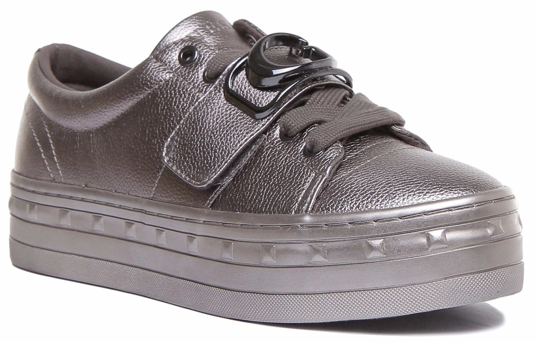 Guess Fl8Bliele12 In Grey For Women Footframe stability helps align joint movement