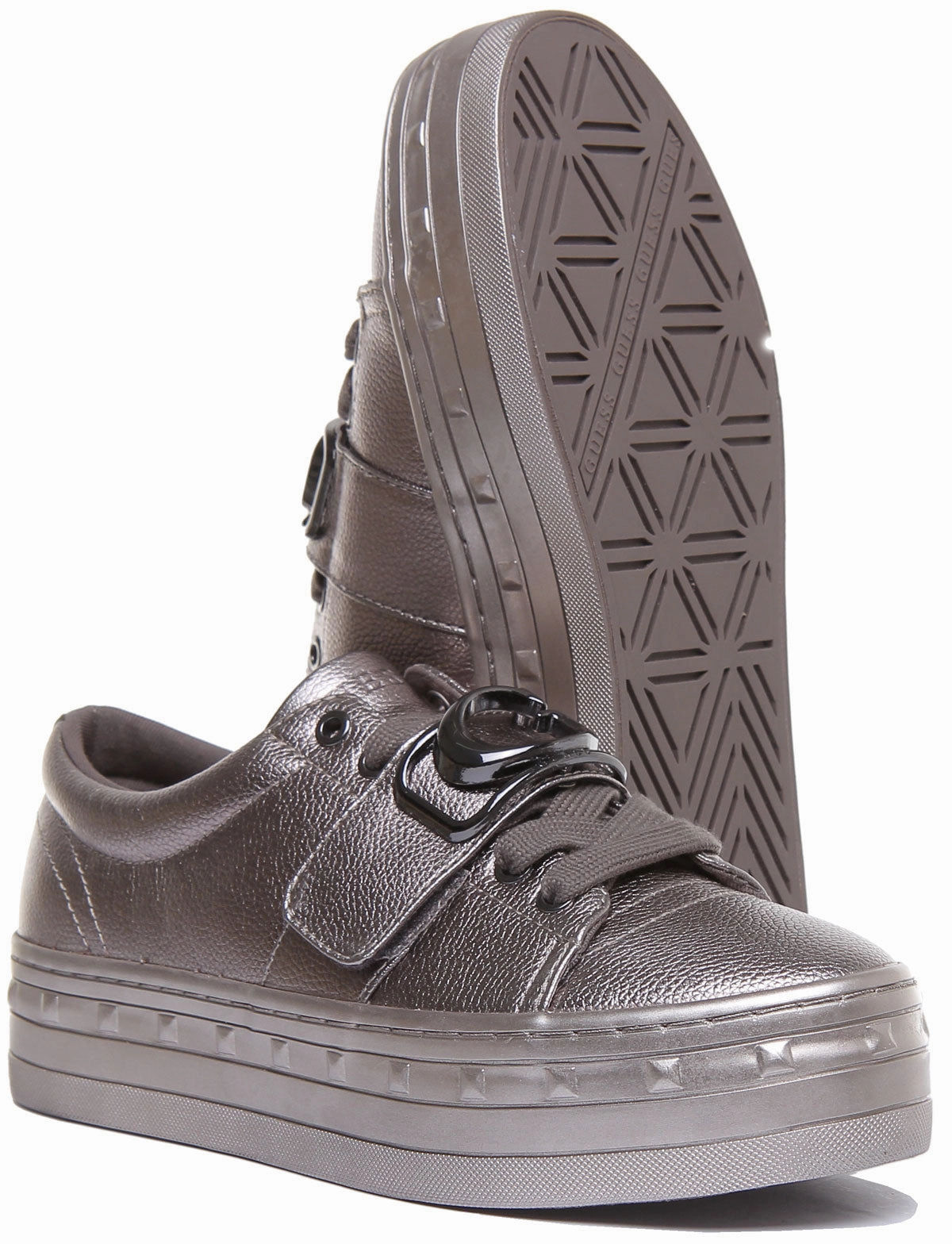 Travel Step-On Comfort Layer Guess Fl8Bliele12 In Grey For Women