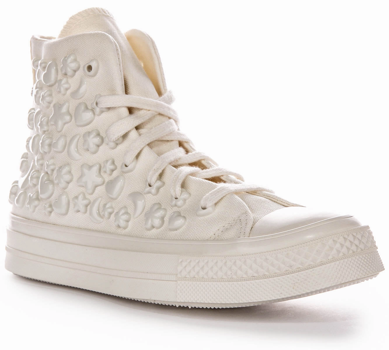 Floral Pop Range Hike Converse All Star Hi A06434C Charms In White For Women