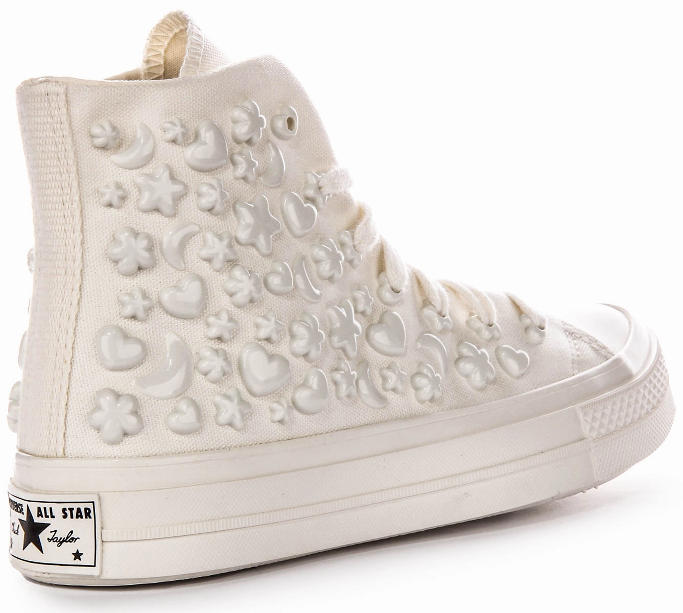 Travel Step-Out Converse All Star Hi A06434C Charms In White For Women