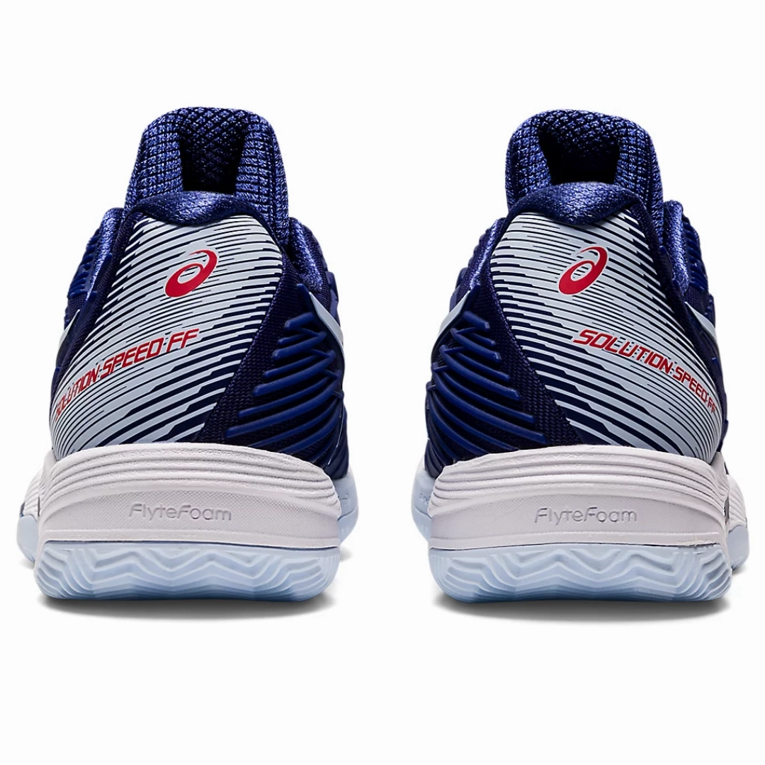 Tread Control Asics Womens Solution Speed FF2 Clay Tennis Shoes - Dive Blue/Soft Sky