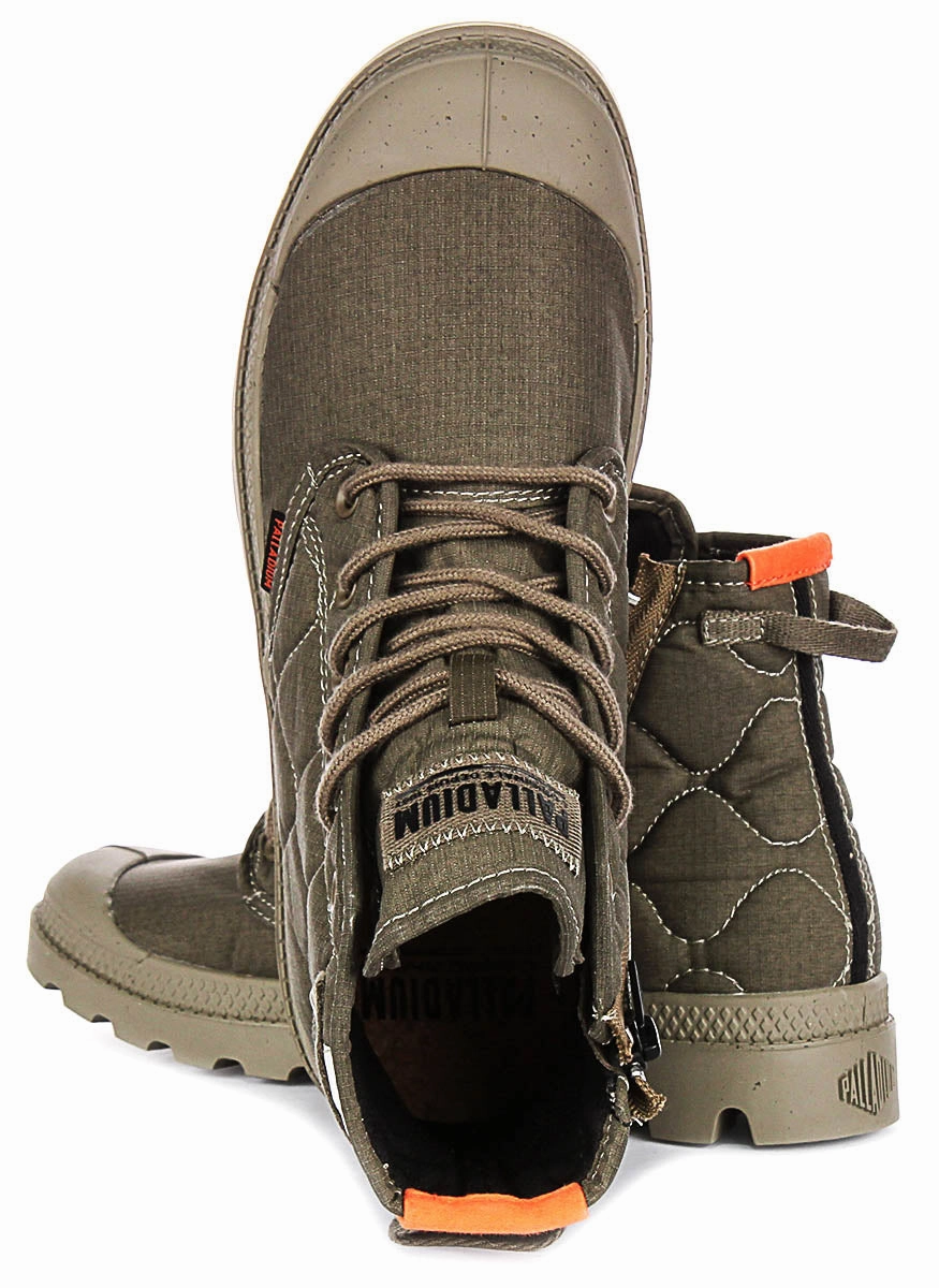 Trek Endurance Boots Palladium Pampa Re-Quiltd In Olive For Unisex