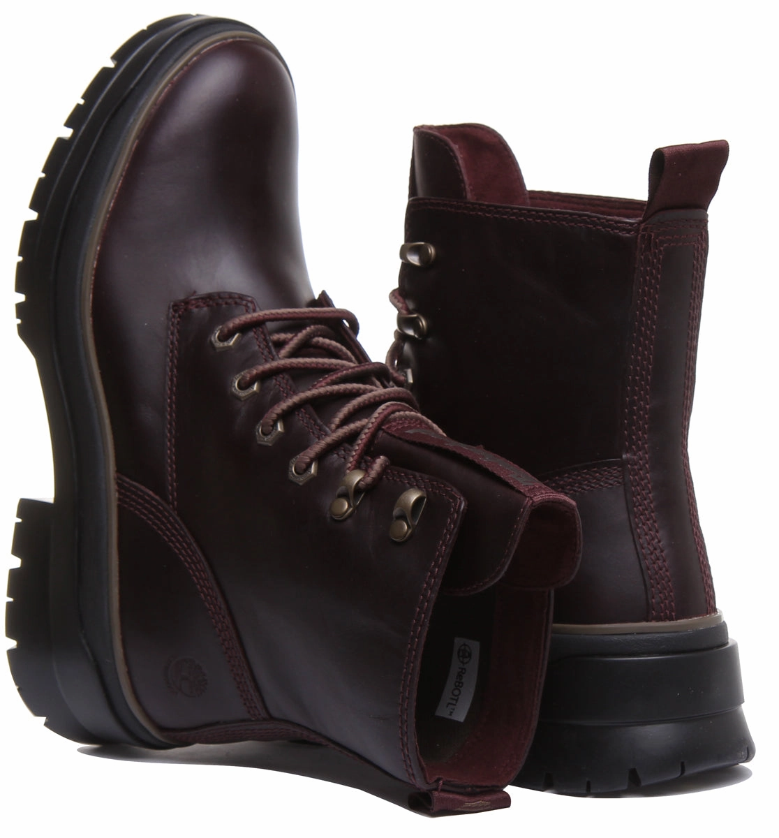 Trekking Buffs Timberland A2F7G Malynn Mid Lace Up Boot In Burgundy For Women