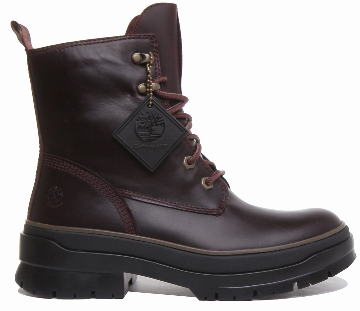 Trekking Buffs Timberland A2F7G Malynn Mid Lace Up Boot In Burgundy For Women