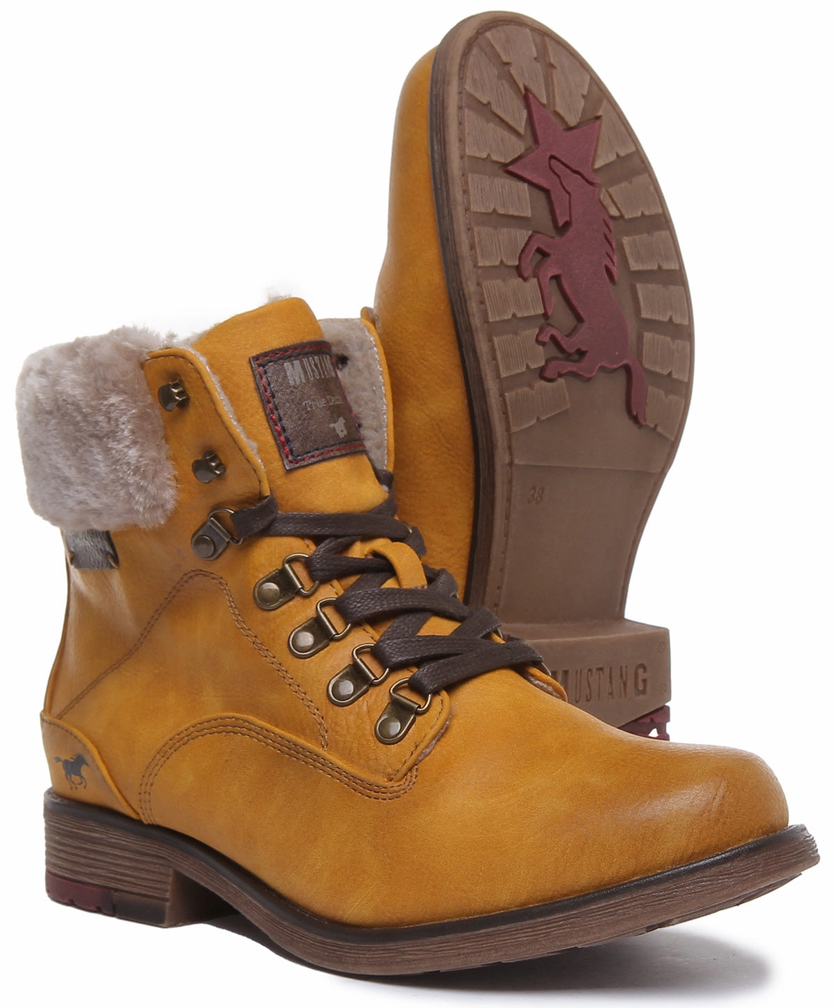 Trekking Endurance Mustang 1295-609 In Yellow For Womens