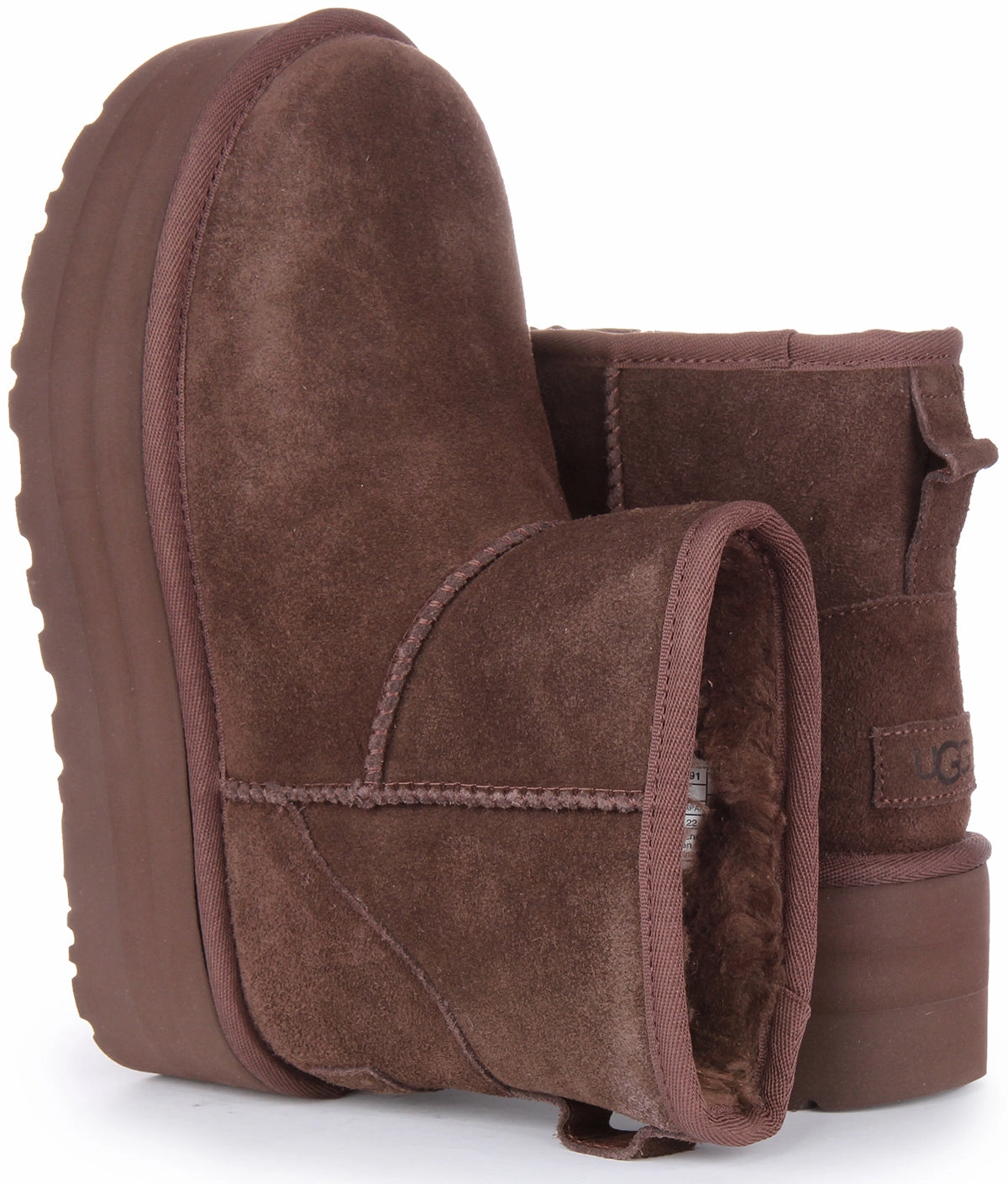 Ugg Australia Classic Mini Platform In Brown Quick Walk-Step
