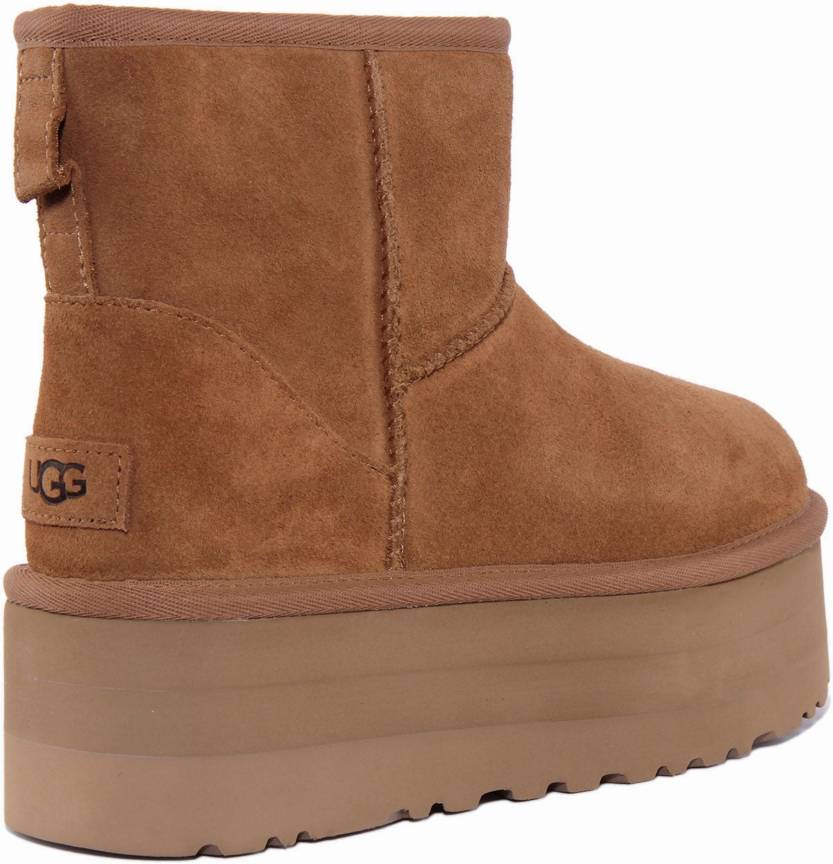 Ugg Australia Classic Mini Platform In Chestnut For Women Active Glide-In