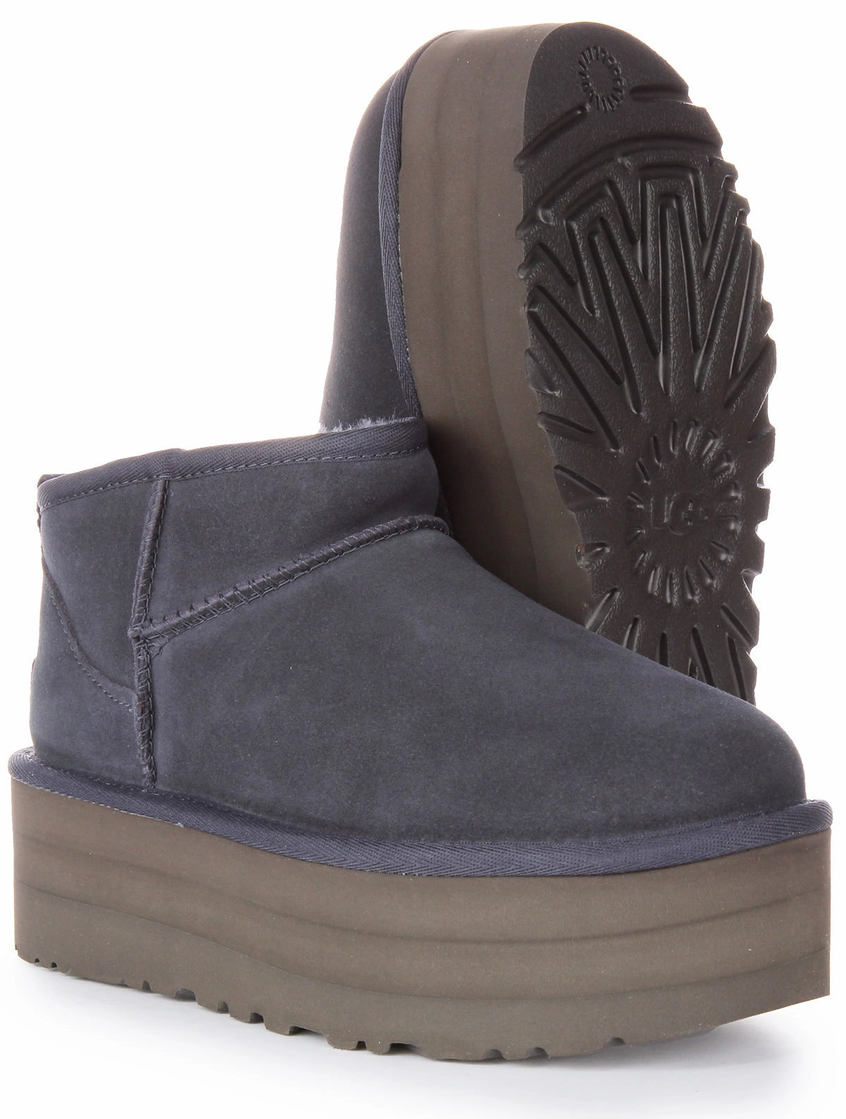 Ugg Australia Classic Ultra Mini Platform In Navy For Women Daily Fashion