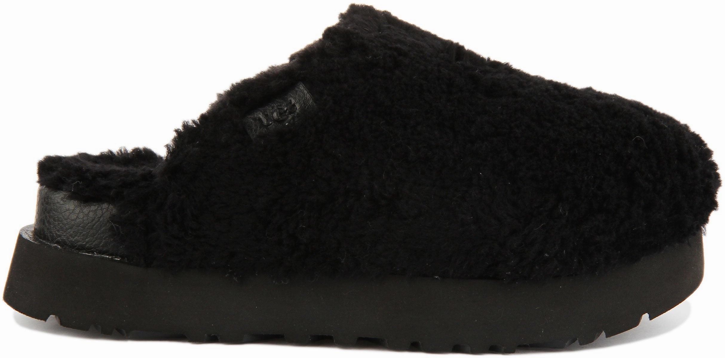 Ugg Australia Fuzz Sugar In Black For Women Travel Glide Step-On Layer