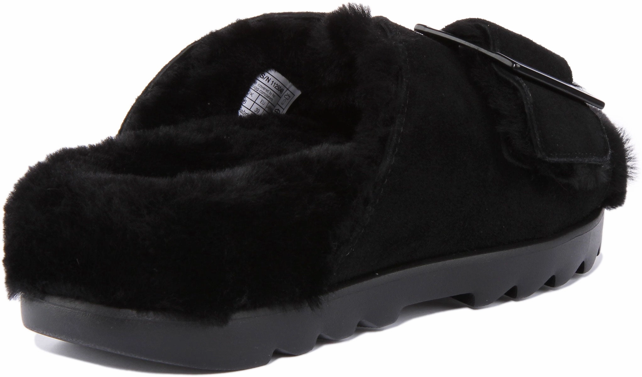 Ugg Australia Oustide Bucke In Black For Women Light Step-On Glide Comfort Layer