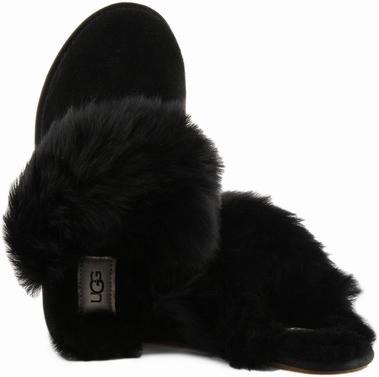 Ugg Australia Scuff Sister In Black For Women Modern Travel Comfort