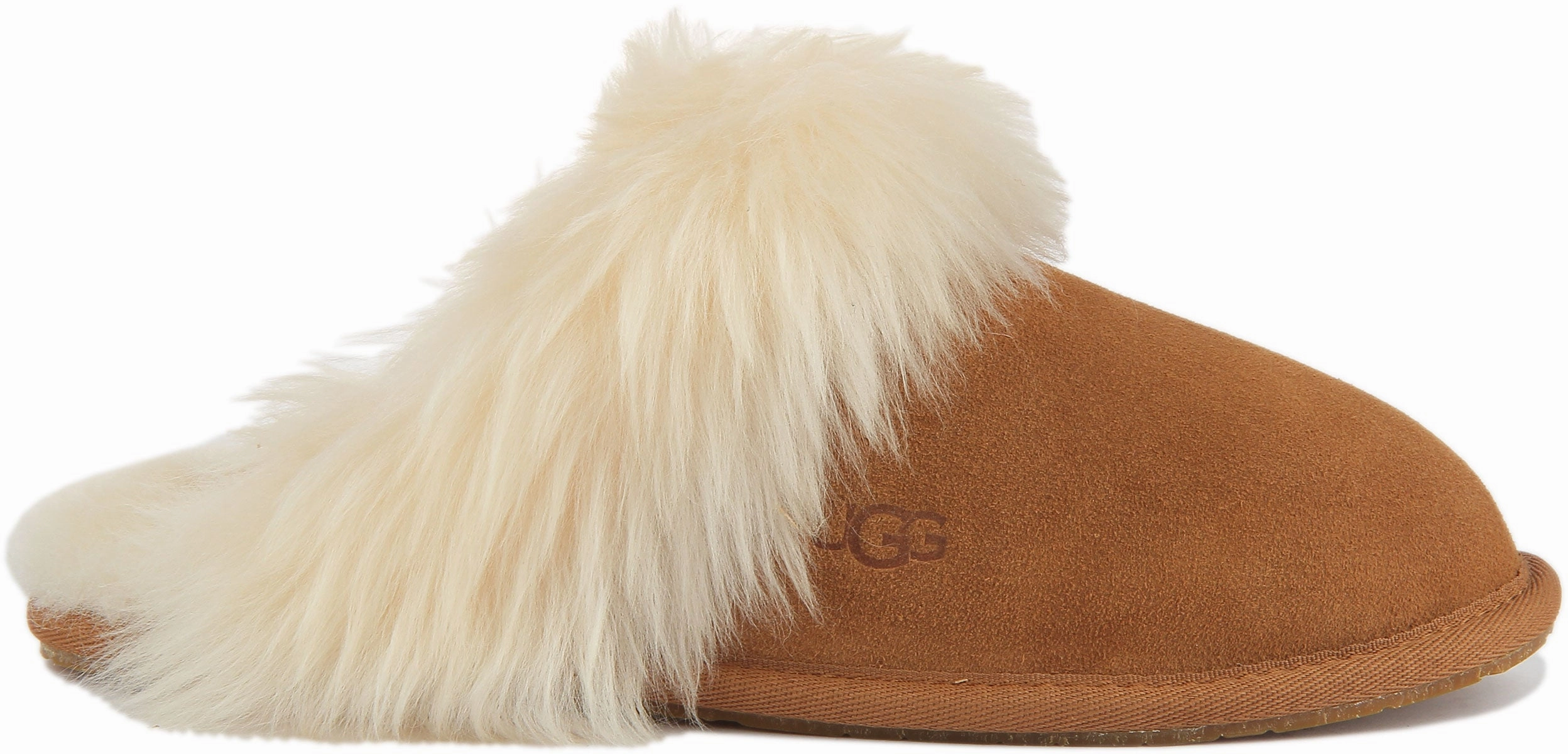 Ugg Australia Scuff Sister Slippers In Chestnut For Women Soft Glide Step-On Layer