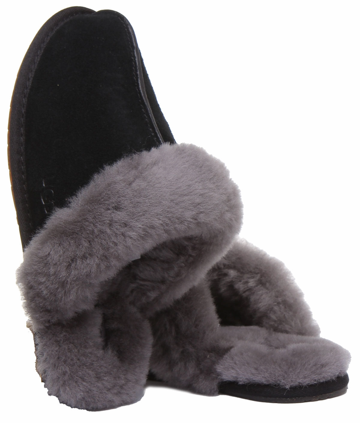 Ugg Australia Scuffette 2 In Black Grey For Women Urban Wear