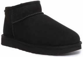 Ugg Australia Ultra Mini In Black For Women Resistant Materials Ultimate Hike