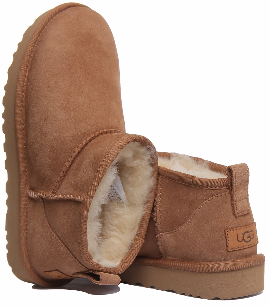 Ugg Australia Ultra Mini In Chestnut Ultra lightweight