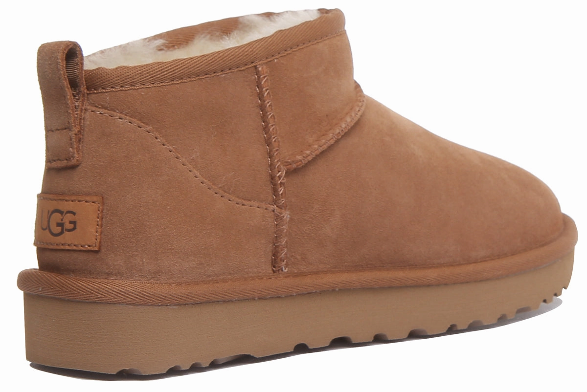 Ugg Australia Ultra Mini In Chestnut Ultra lightweight