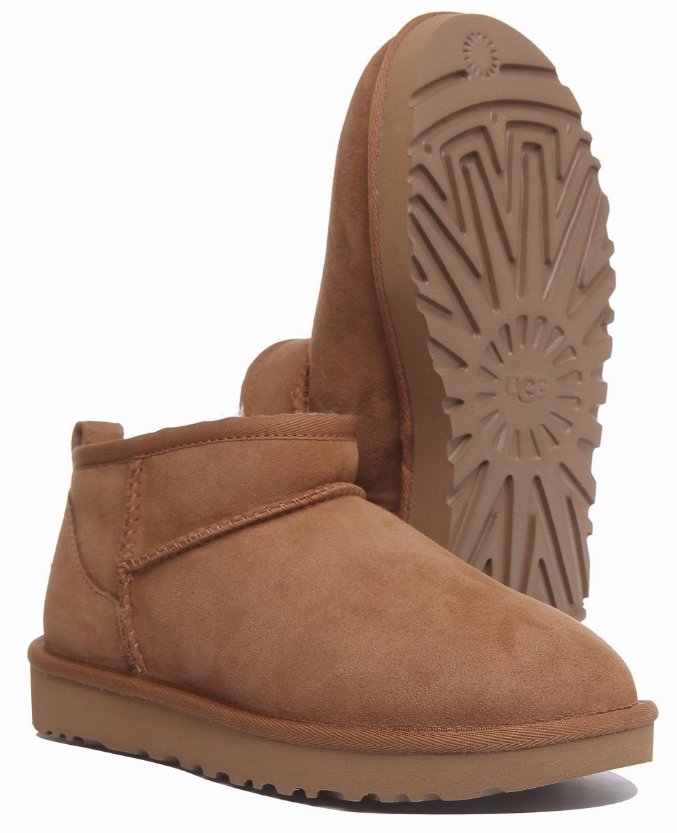 Ugg Australia Ultra Mini In Chestnut Ultra lightweight