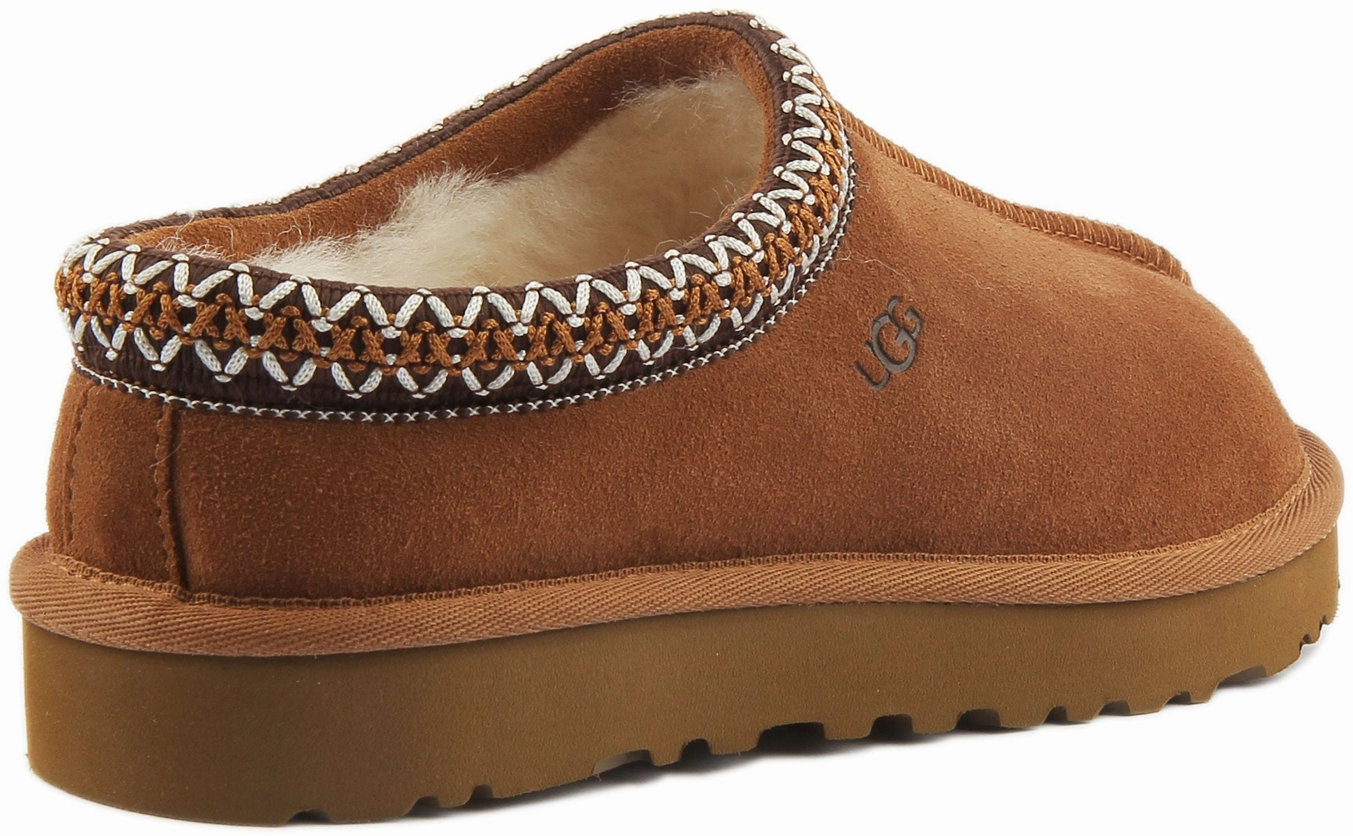 Ugg Tasman Sheepskin Slipper In Chestnut For Women Breathable Construction