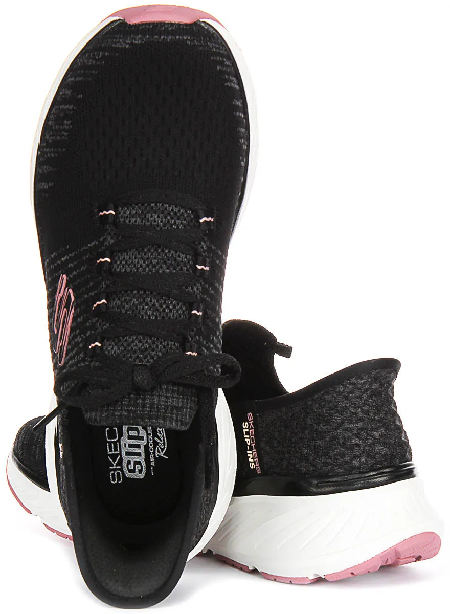 Ultimate Bounce Skechers Edgeride Impression In Black Pink For Women