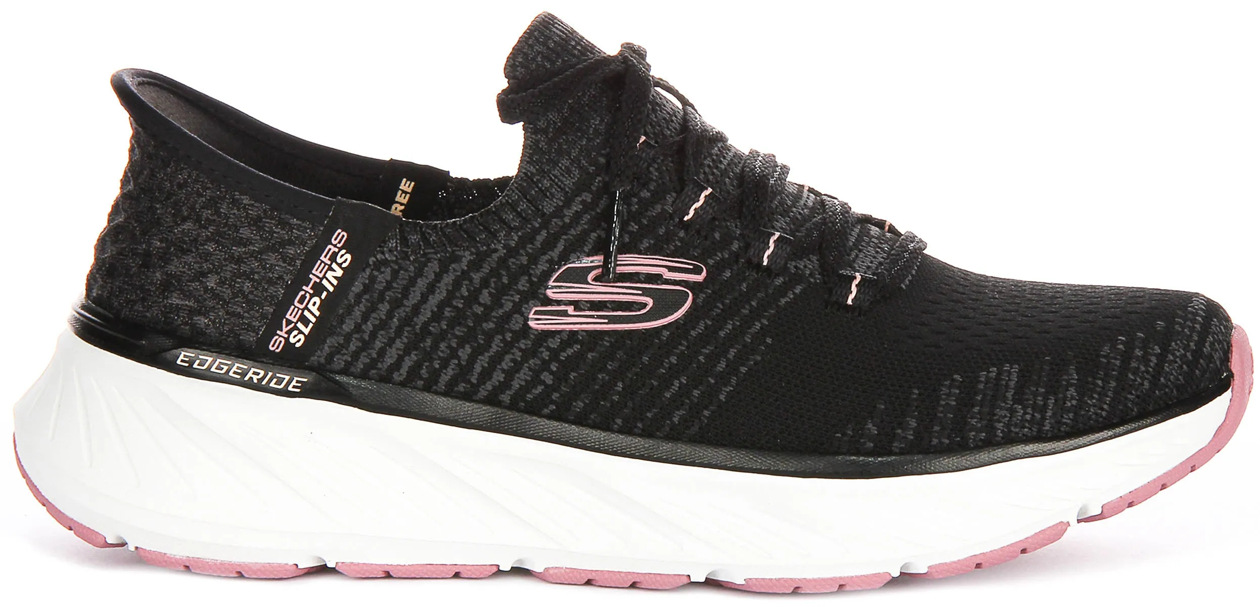Ultimate Bounce Skechers Edgeride Impression In Black Pink For Women