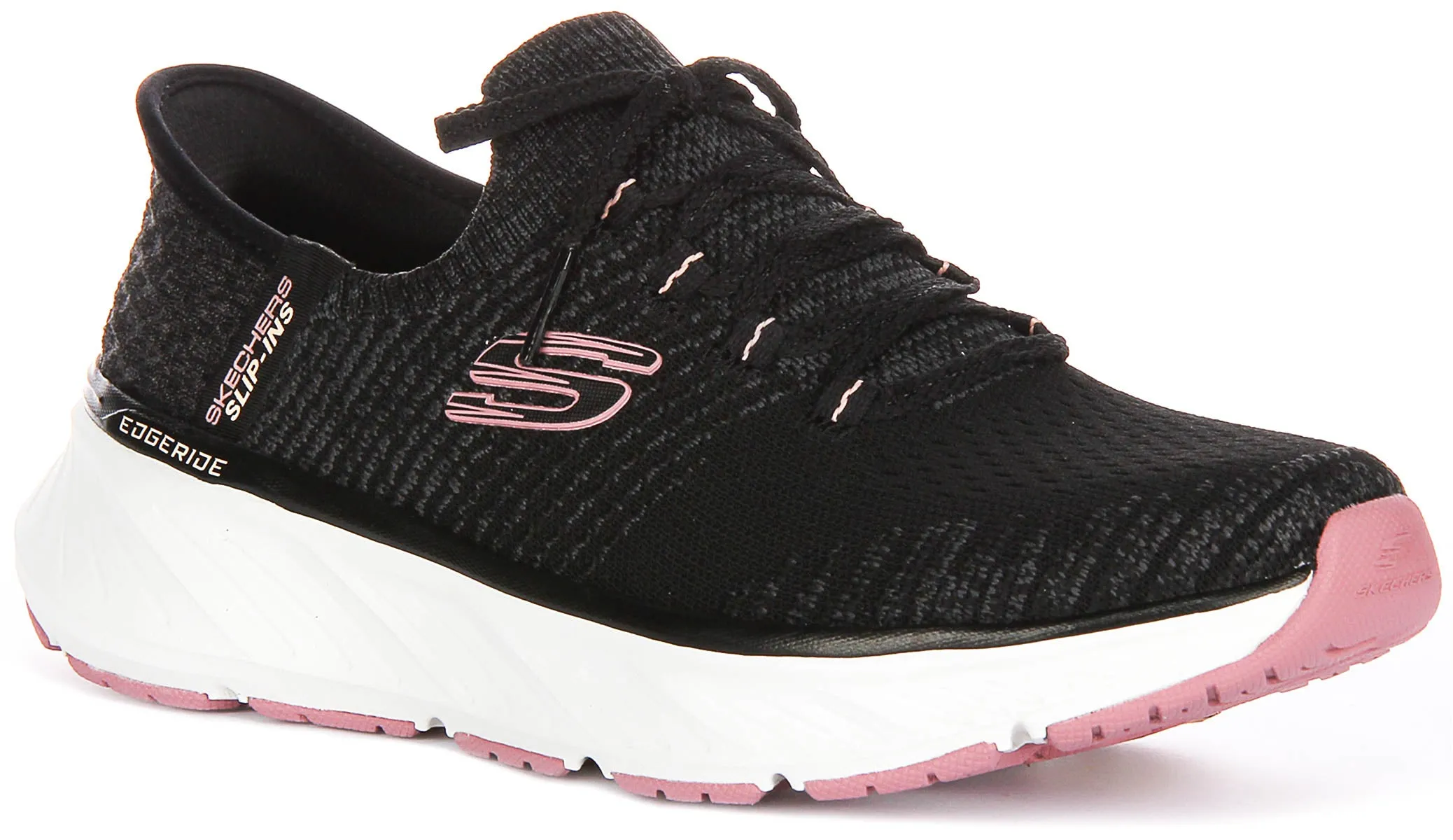 Skechers Edgeride Impression In Black Pink For Women Washable