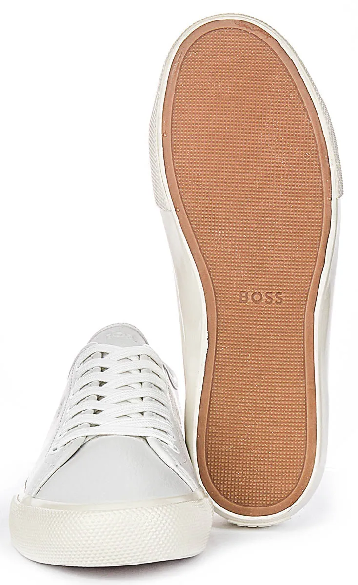 Ultimate Grip Boss Aiden Tennis In White Leather For Men