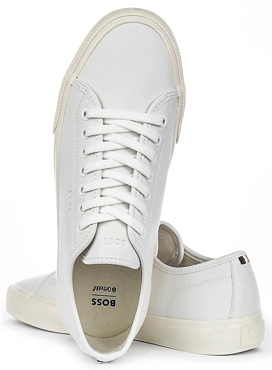 Ultimate Grip Boss Aiden Tennis In White Leather For Men