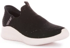 Tight Wrap No Slipping Skechers Ultra Flex 3.0 In Black Rose For Women