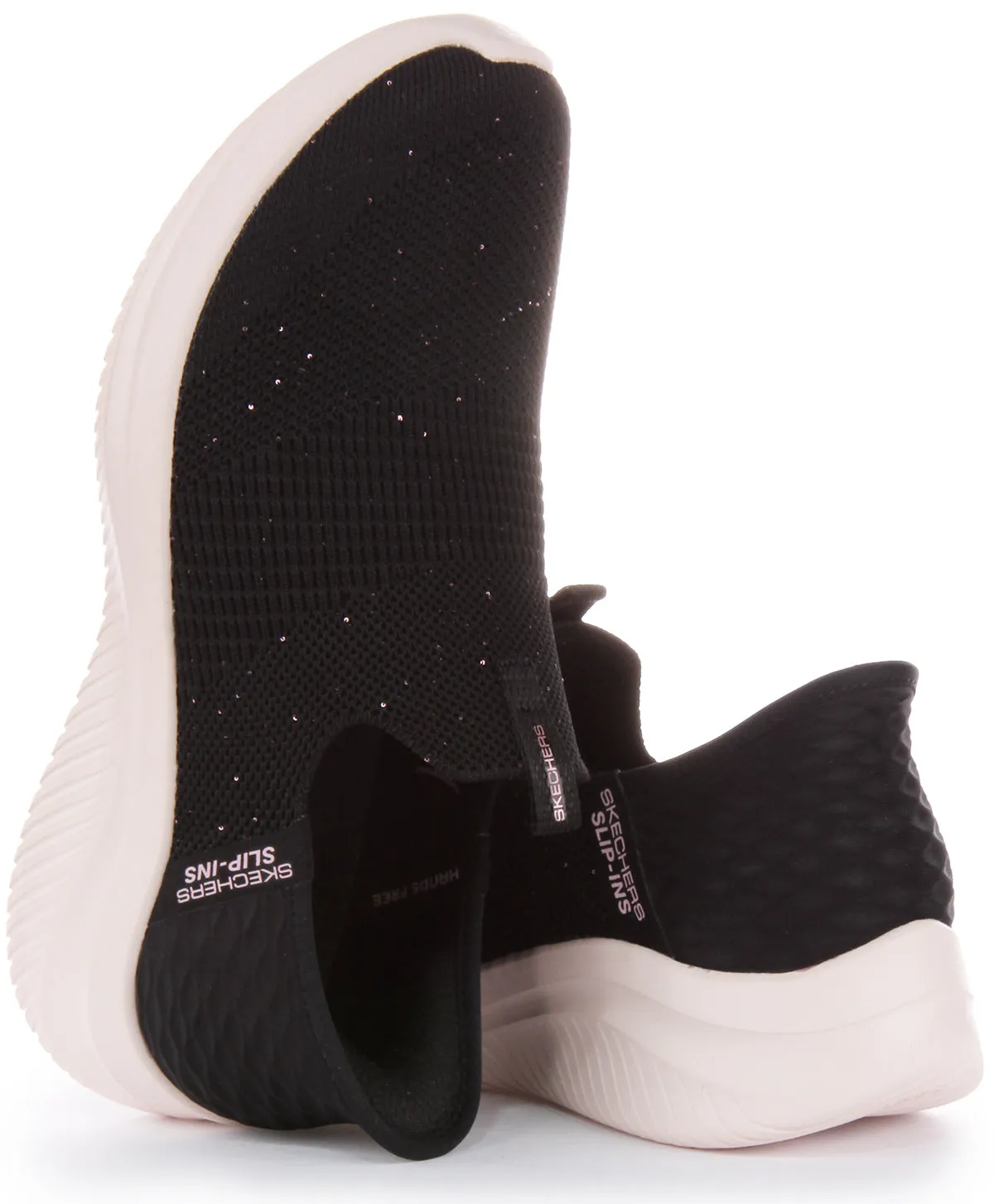 Ultimate Traction Skechers Ultra Flex 3.0 In Black Rose For Women