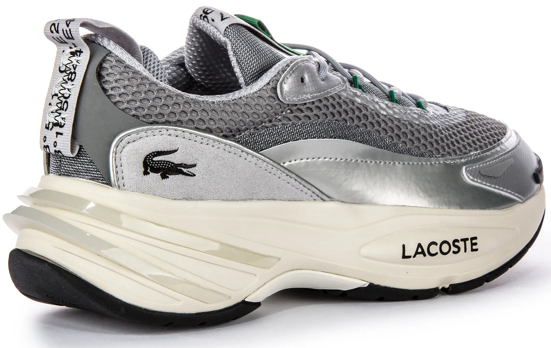 Ultra Breath Lacoste Audyssor 124 Trainers In Silver For Men